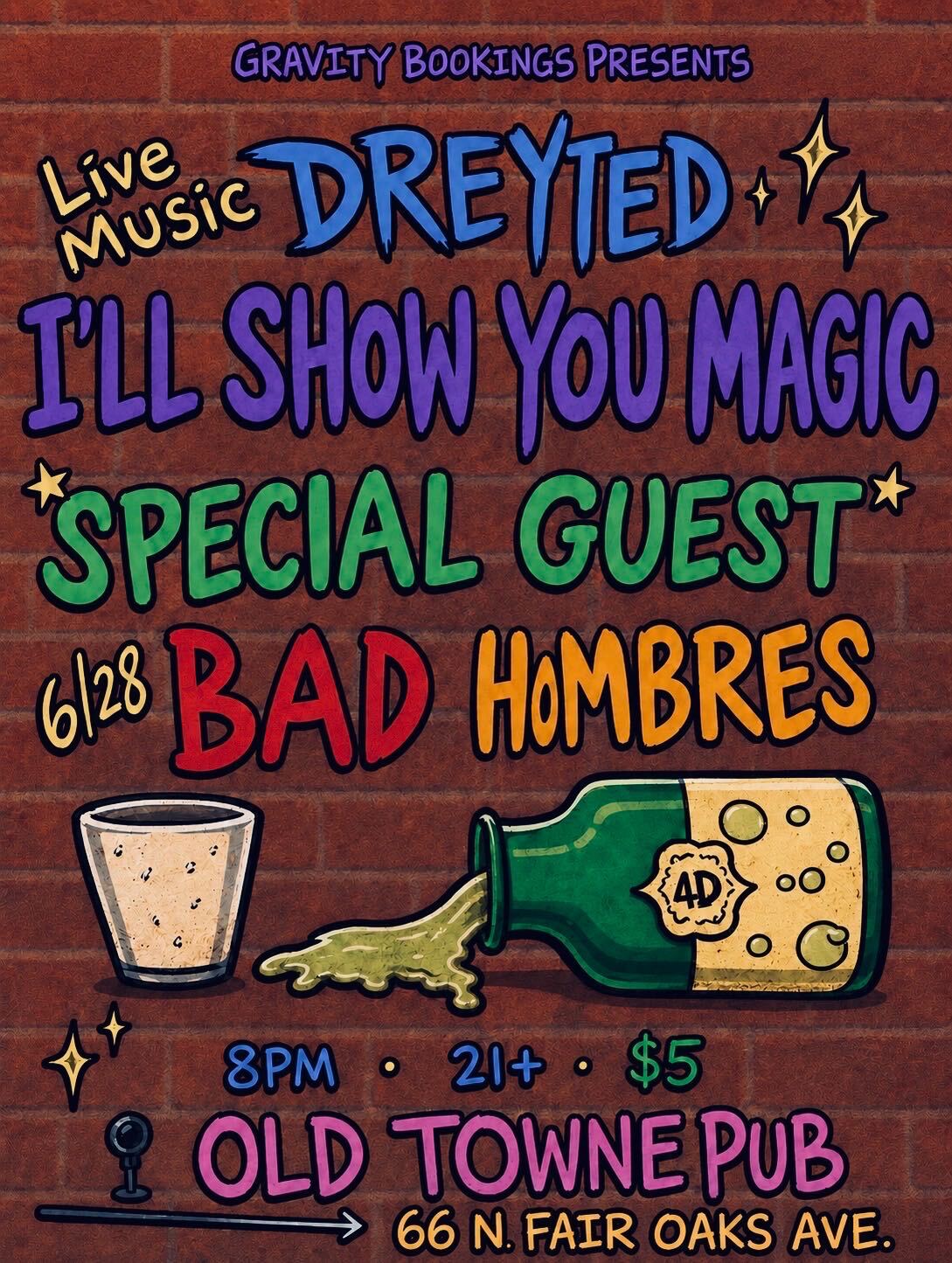 Gravity Bookings Presents: Live Music at Old Towne Pub! flyer